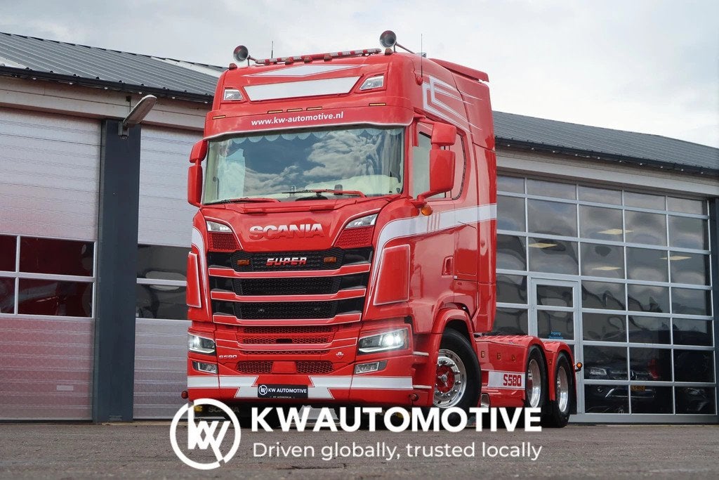 Scania S580 V8 NGS 6X2/ FULL AIR/ RETARDER/ HYDRAULICS/ SPEC, Auto's, Vrachtwagens, Automaat, Euro 6, Scania, Leder