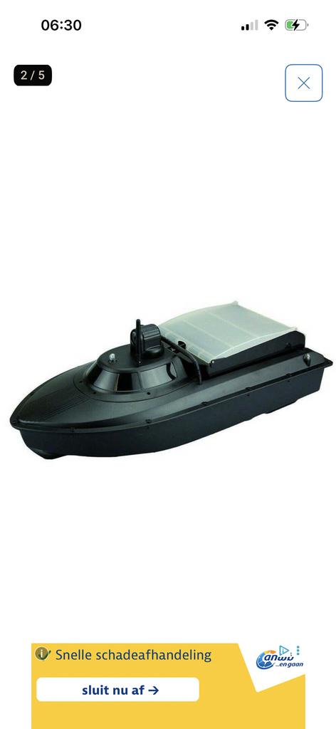 Voerboot Met digital afstandsbediening +fishfinder, Ophalen of Verzenden, Zo goed als nieuw