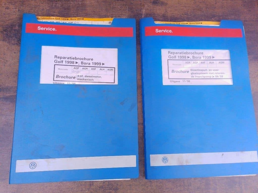 Vw Golf 4 dealer werkplaatsboeken 1.9 TDi + SDi diesel motor, Verzenden, Gelezen, Volkswagen