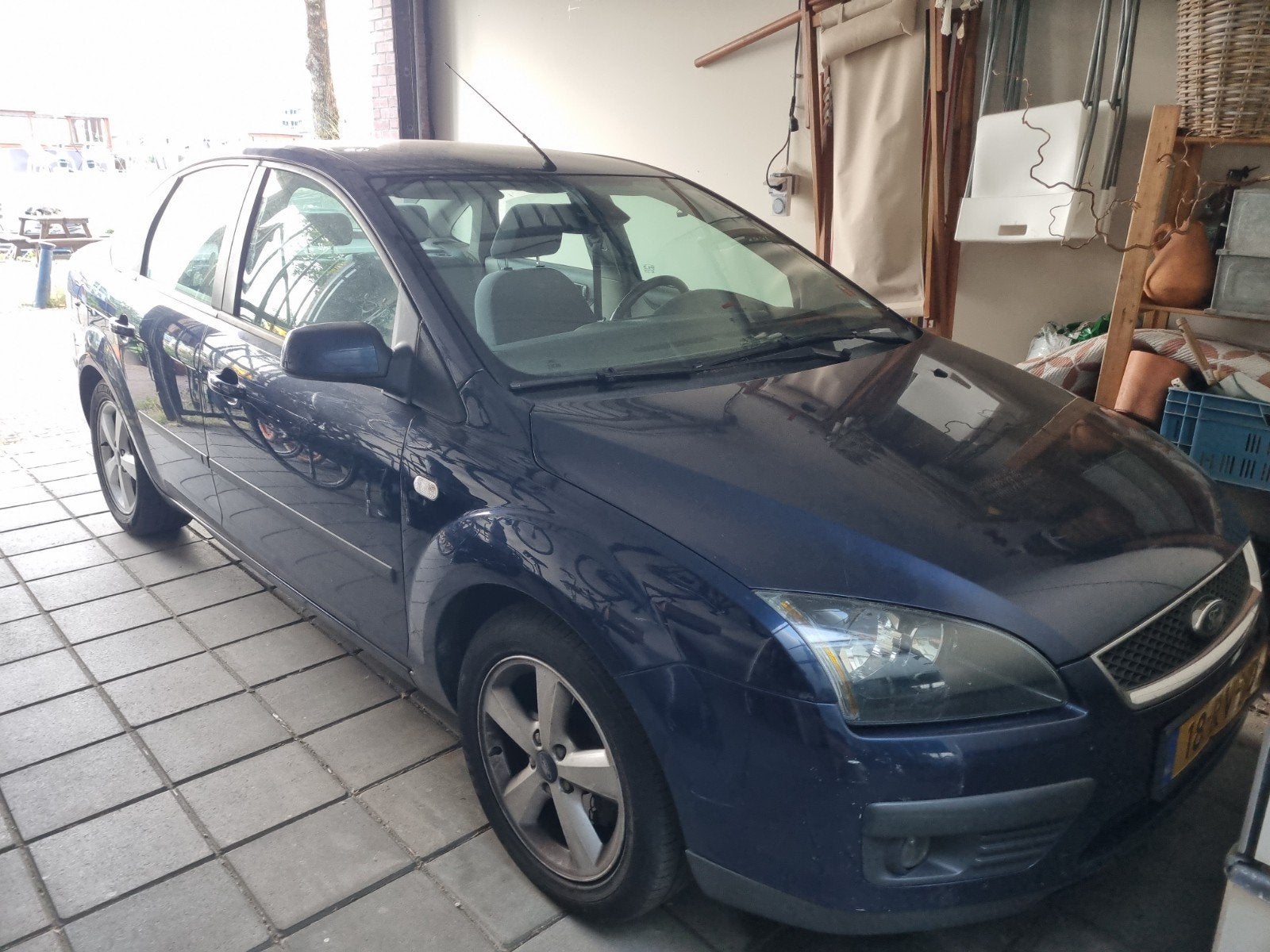 Ford Focus 1.6 74KW 4D AUT 2005 Blauw, Auto's, Ford, 1596 cc, 4 cilinders, Blauw, 100 pk