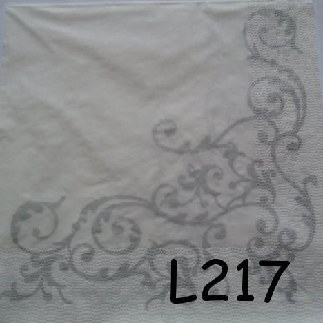OPRUIMING servetten decoupage * barok zilver L217 – 16x, Verzenden, Nieuw