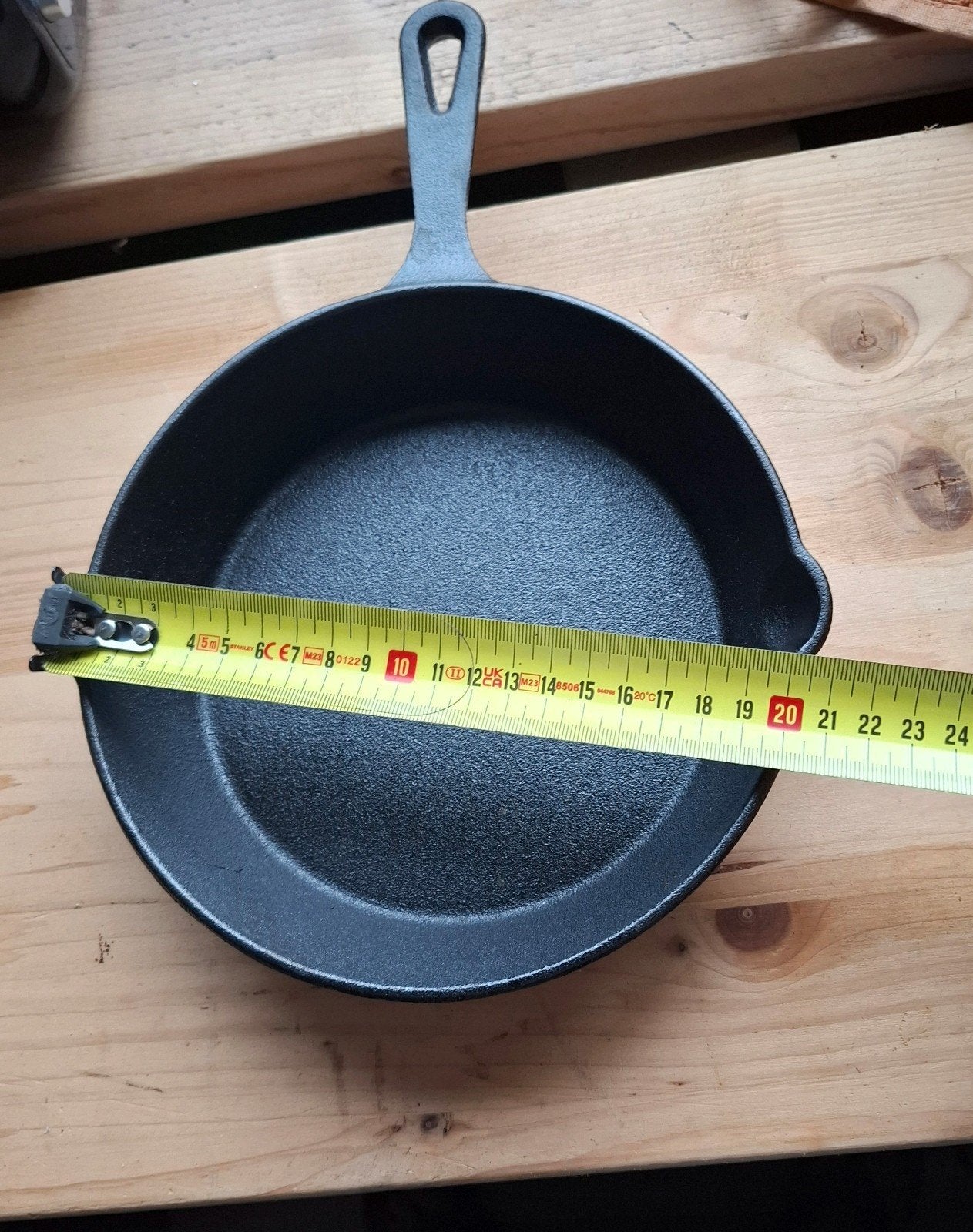 Gietijzeren Skillet Koekenpan 20cm, Koekenpan, Gietijzer, Geschikt voor barbecue, Ophalen of Verzenden