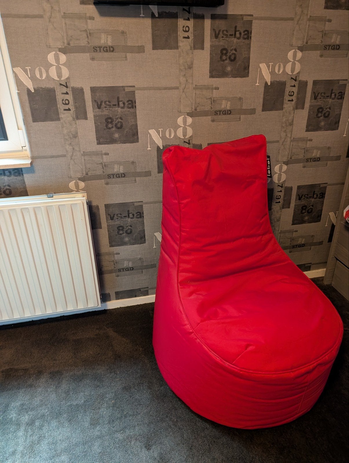 zitzak, Huis en Inrichting, Woonaccessoires | Overige, Ophalen, Zo goed als nieuw, Rood