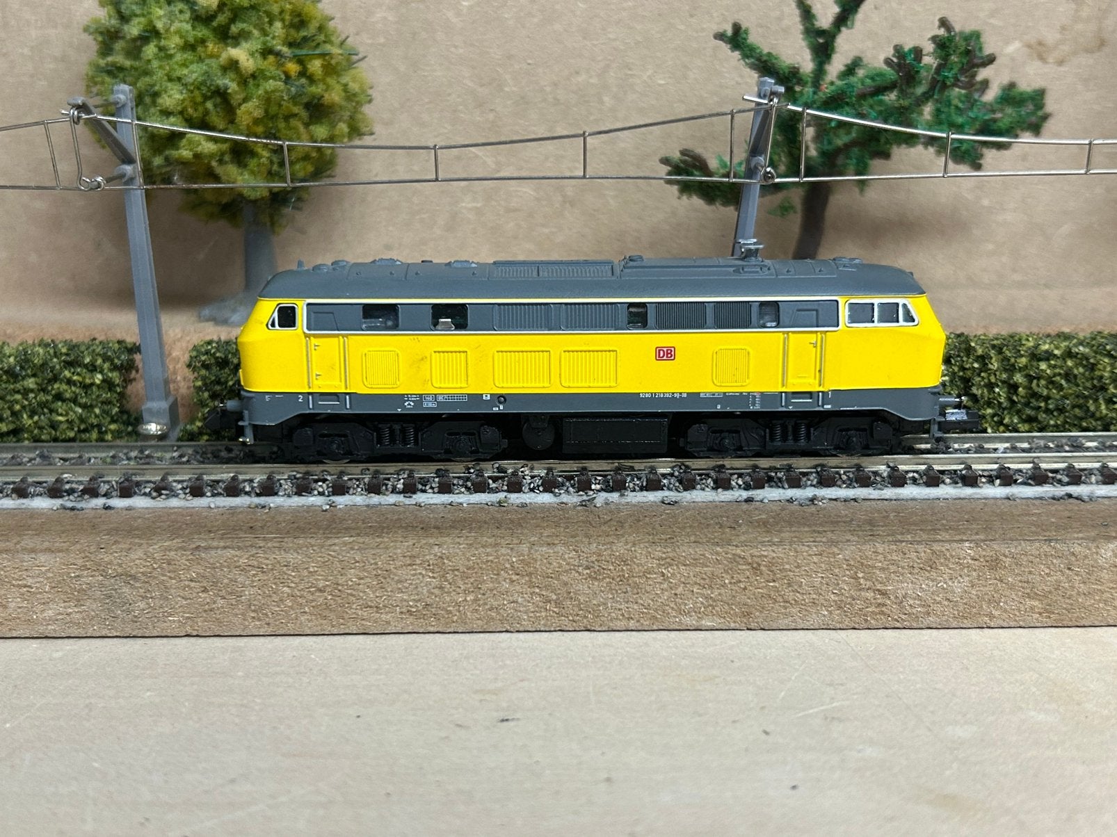 Fleischmann BR 218 DB geel, Fleischmann, Ophalen of Verzenden, Zo goed als nieuw, Gelijkstroom