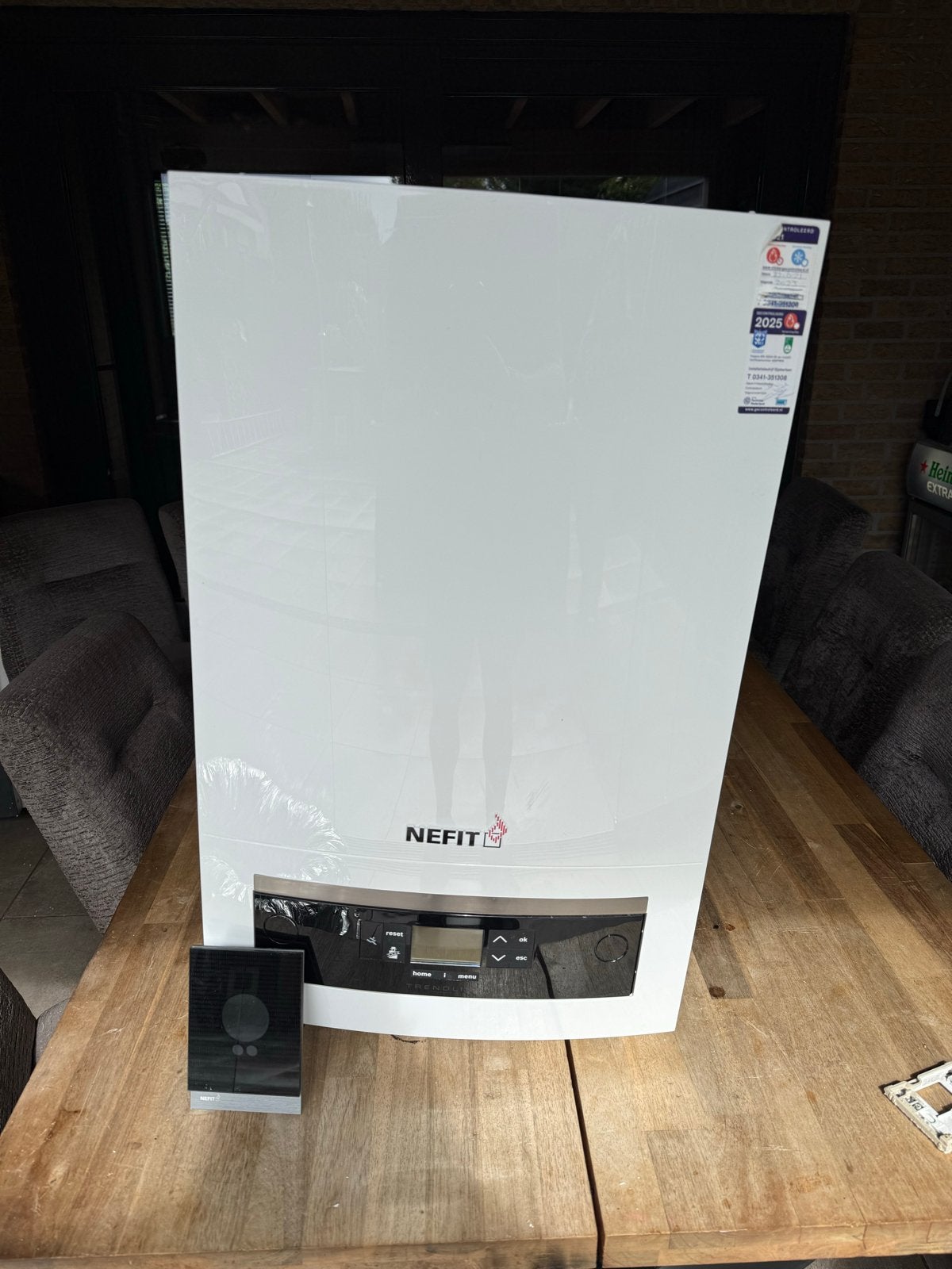 Nefit Trendline HRC30/CW5 CV-ketel met Moduline Easy thermos, Ophalen, 30 tot 80 cm, Gebruikt, Hoog rendement (Hr)