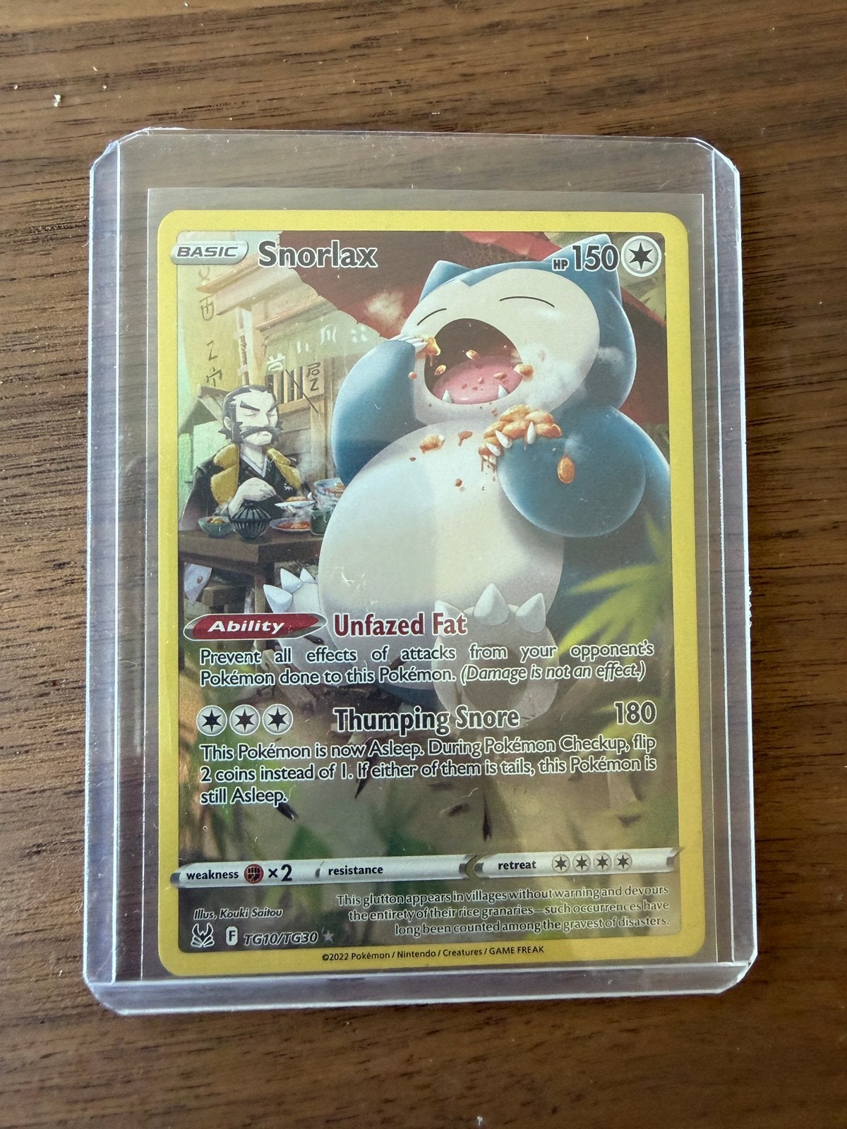 Snorlax TG10 pokemonkaart, Ophalen of Verzenden, Zo goed als nieuw