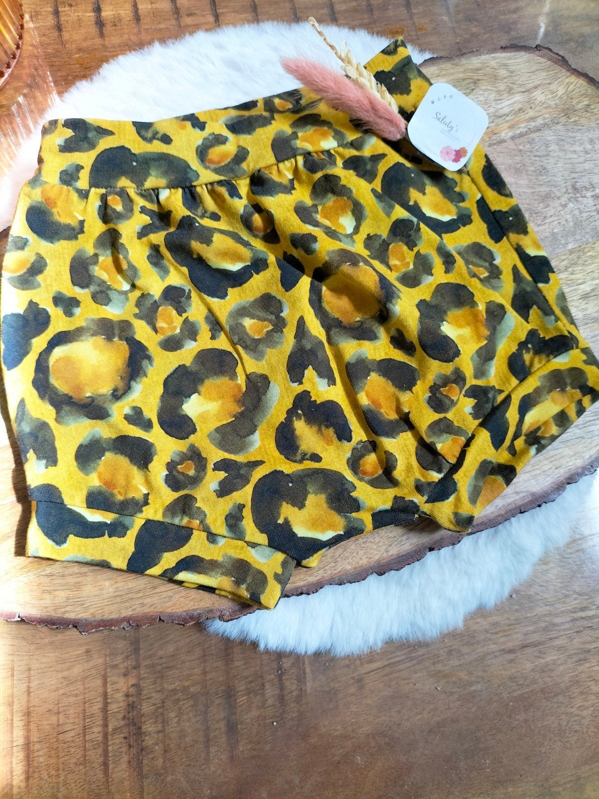 Nieuw handgemaakt • Kort bloomer/pof broekje 98/104, Broek, Nieuw, Ophalen of Verzenden, Info@salutys.nl