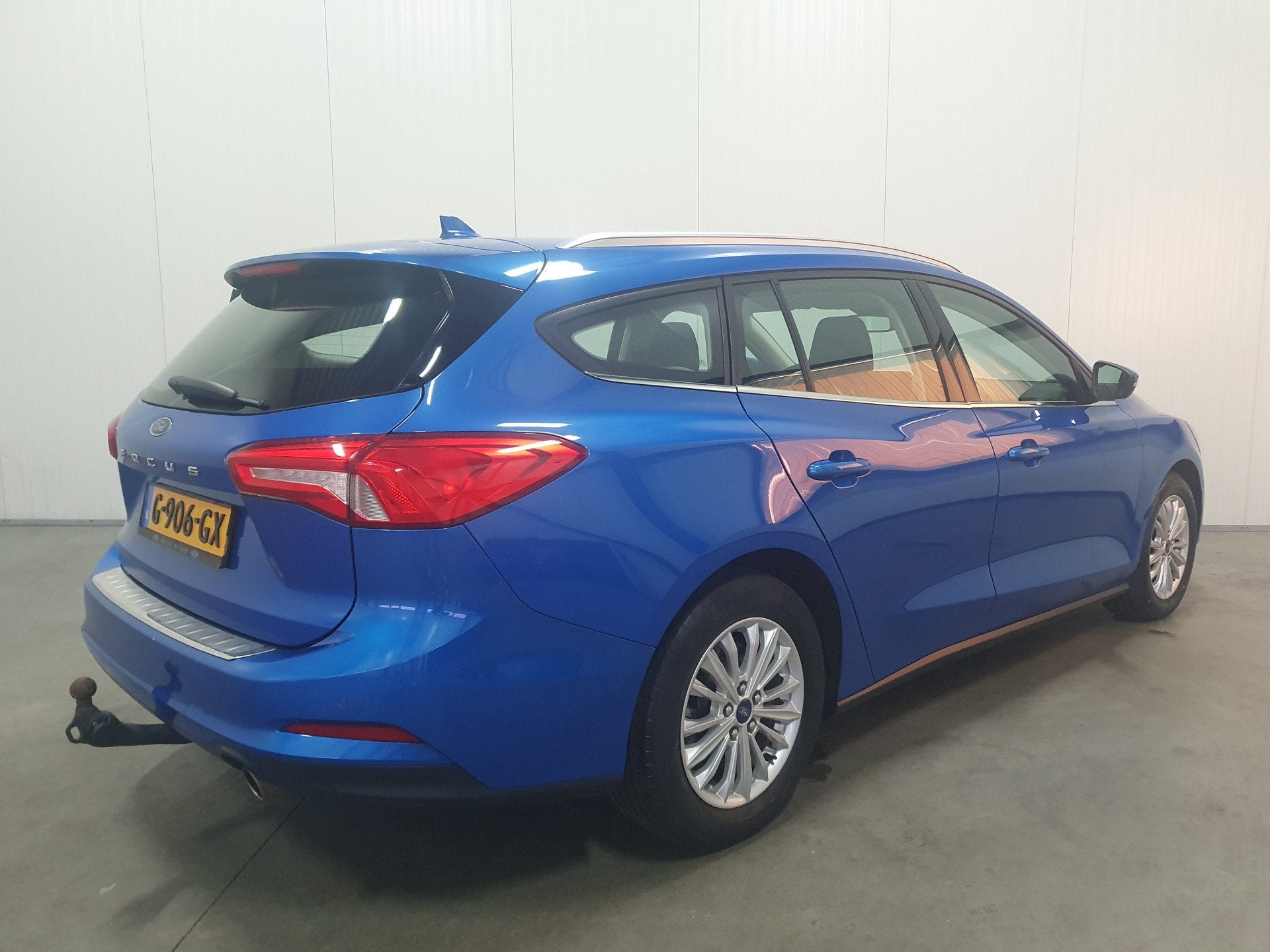 Ford FOCUS Wagon 1.0 EcoBoost Titanium Business NAVI/PDC/CRU, Auto's, Ford, Stof, Gebruikt, Blauw, Origineel Nederlands