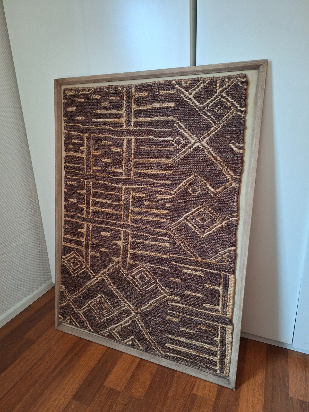 indiaas ingelijst wandkleed 130 x 100 cm, Antiek en Kunst, Ophalen