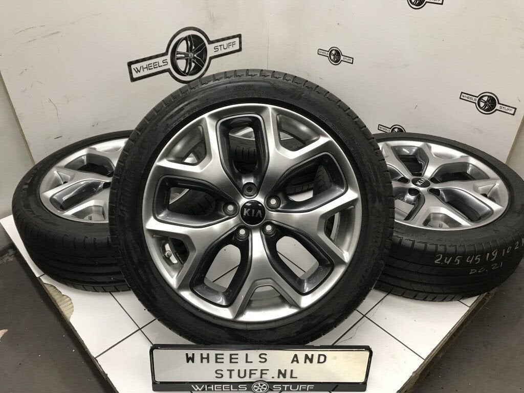 Kia Sportage lichtmetaal velgen 19 inch 5x114.3, Ophalen, Gebruikt, 19 inch, Banden en Velgen
