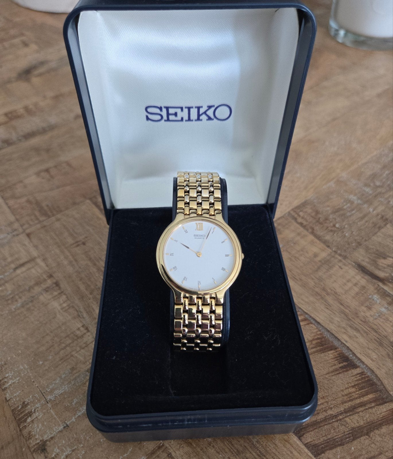 Seiko Quartz Dames Polshorloge Goudkleurig, Ophalen of Verzenden, Zo goed als nieuw, Staal, Seiko