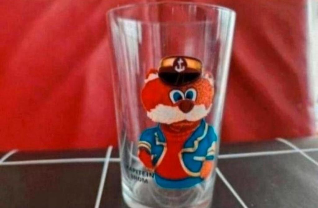 Glas Bereboot Kapitein Brom, Verzamelen, Ophalen of Verzenden, Zo goed als nieuw, Frisdrankglas