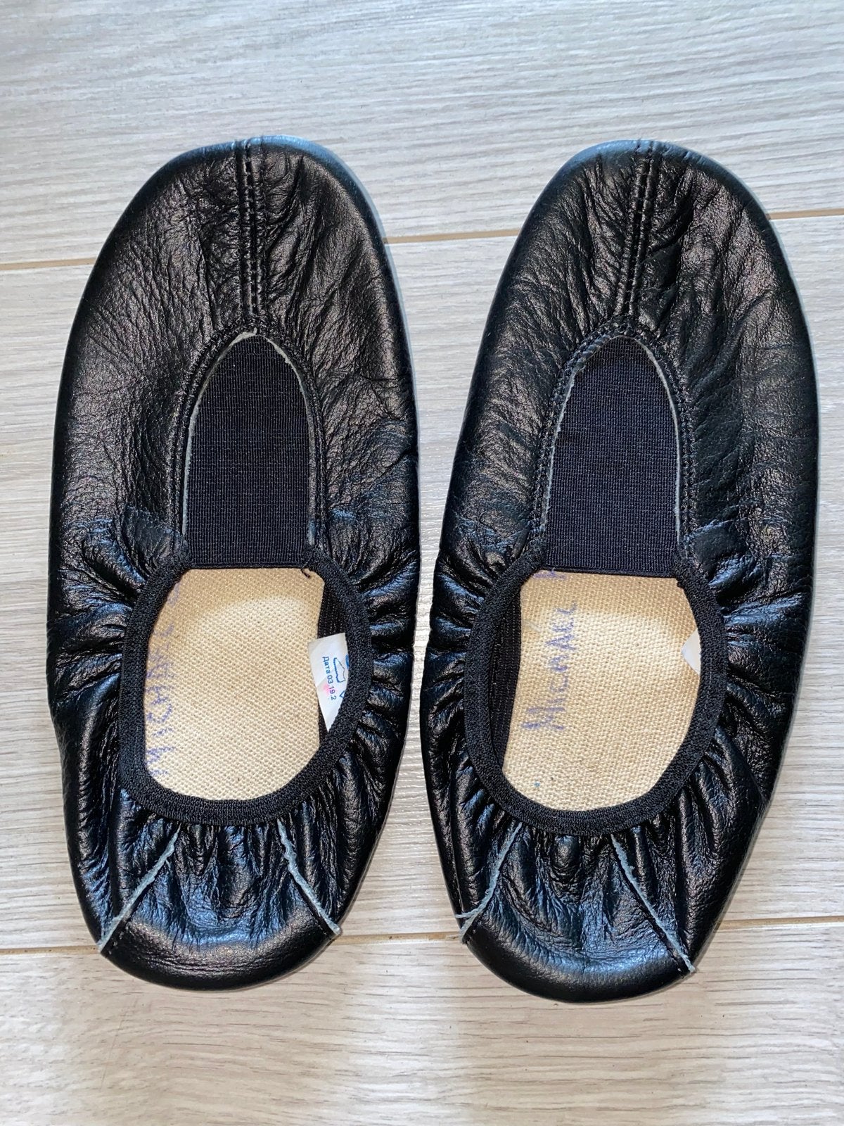Zwarte leren balletschoenen/turnschoenen - Maat 34, Ophalen of Verzenden, Zo goed als nieuw, Schoenen