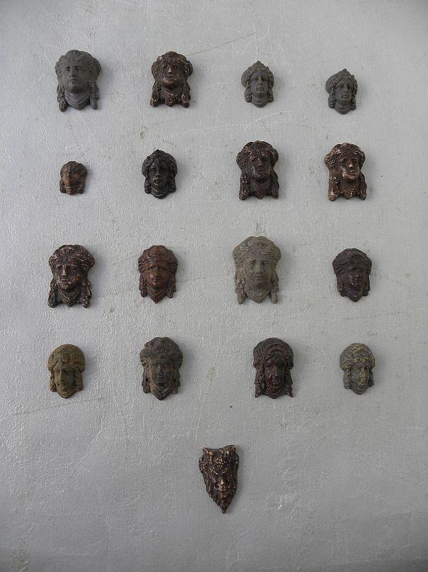 Hoofden toog klokkast in zak, Antiek en Kunst, Ophalen of Verzenden