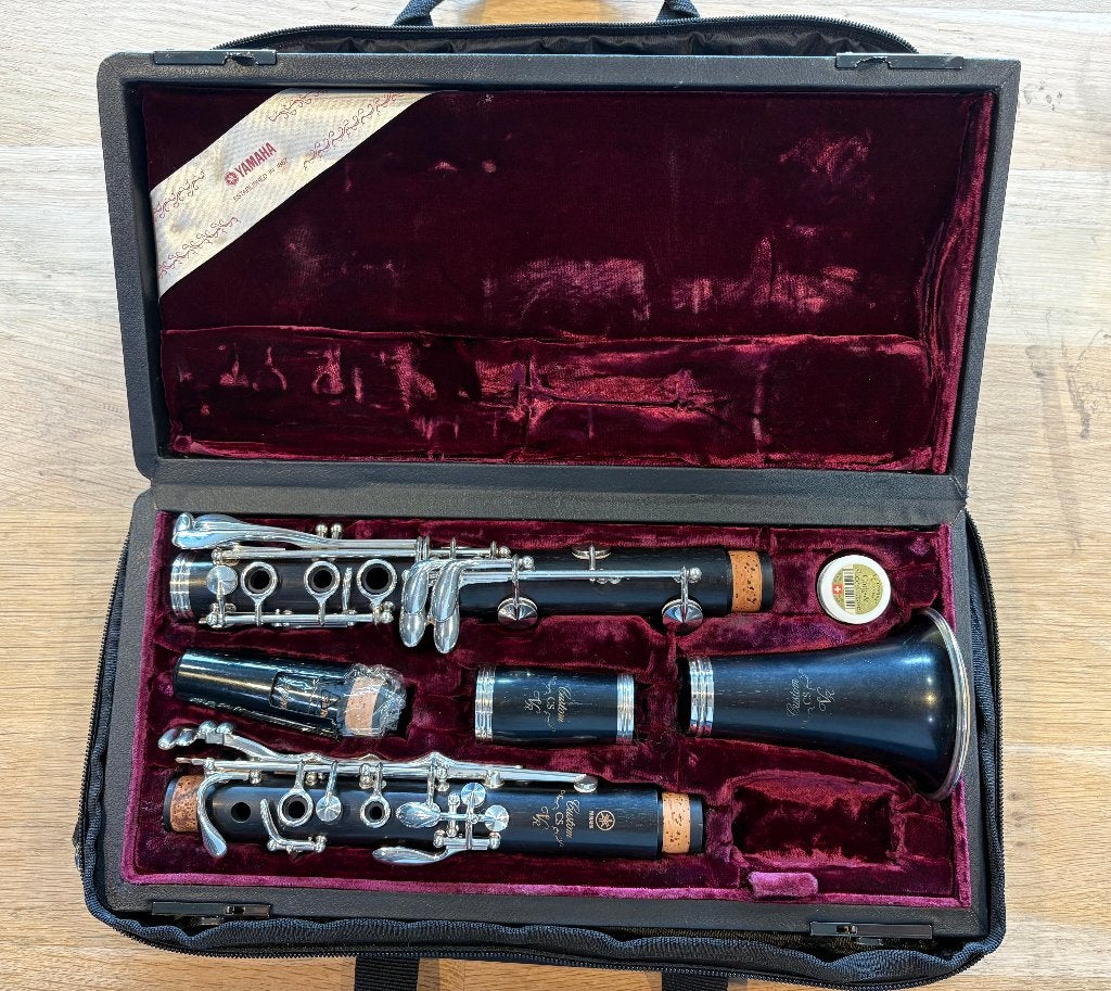 Yamaha Bb klarinet SEVR, Bes-klarinet, Ophalen of Verzenden, Zo goed als nieuw, Met koffer