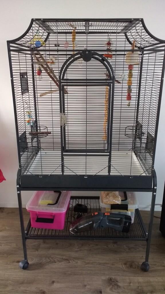 Grote vogelkooi, Dieren en Toebehoren, Ophalen, Zo goed als nieuw, Metaal, Vogelkooi