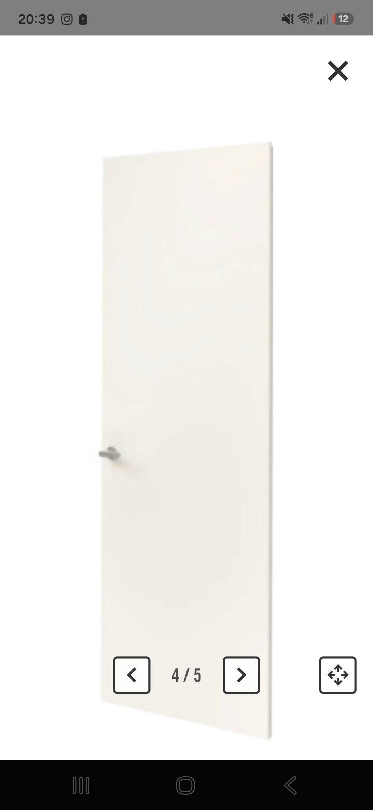 Binnendeur opdek UV wit afgelakt RAL9010 rechts 78x201,5 cm, Ophalen of Verzenden, Nieuw, Hout, Binnendeur