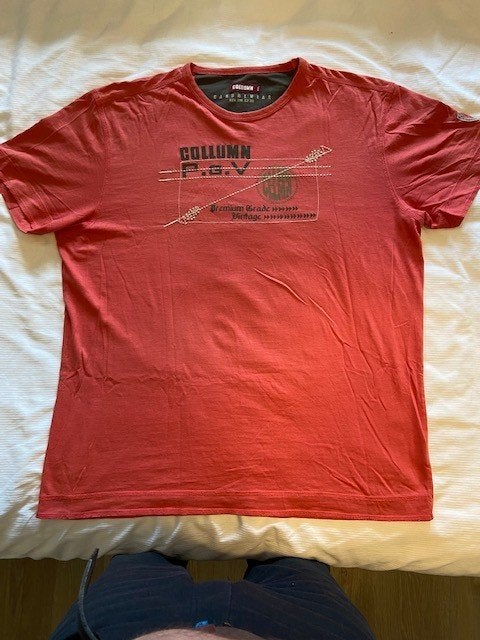 Leuk rood bruin shirt merk Collumn maat xxl, Kleding | Heren, Overige maten, Ophalen of Verzenden, Collumn, Gedragen
