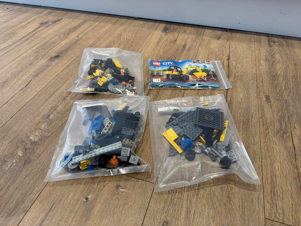Lego City 60152 Veegmachine & Graafmachine - Compleet, Kinderen en Baby's, Speelgoed | Duplo en Lego, Lego, Ophalen of Verzenden