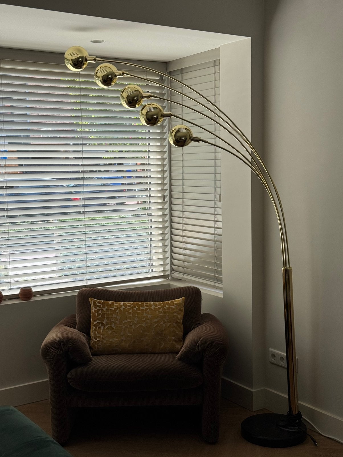 Vloerlamp 5 bollen, Huis en Inrichting, Lampen | Vloerlampen, Ophalen, Zo goed als nieuw, 150 tot 200 cm