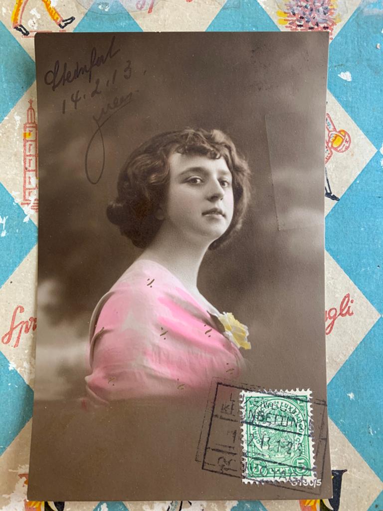 14-2-1913 Dame, Ophalen of Verzenden, Voor 1920, Gelopen, Overige thema's