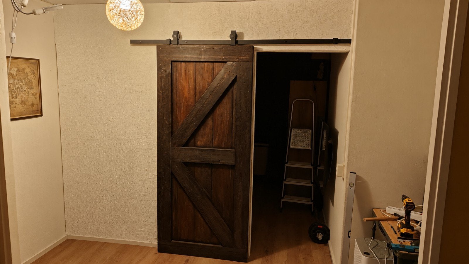 Barndoor Loftdeur Steigerhout schuifdeur, Ophalen, 80 tot 100 cm, Binnendeur, Nieuw