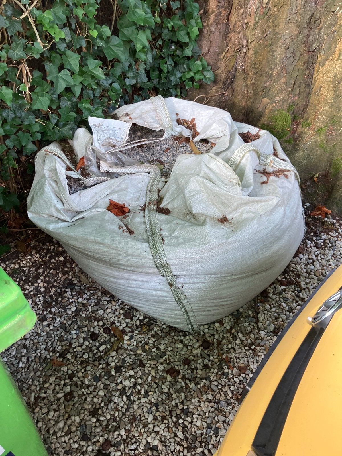 GRATIS Big bag kiezels, ca. 1cm - tuin en decorATIE, Tuin en Terras, Grind, Keien en Split, Ophalen, Gebruikt, Grijs, Grind