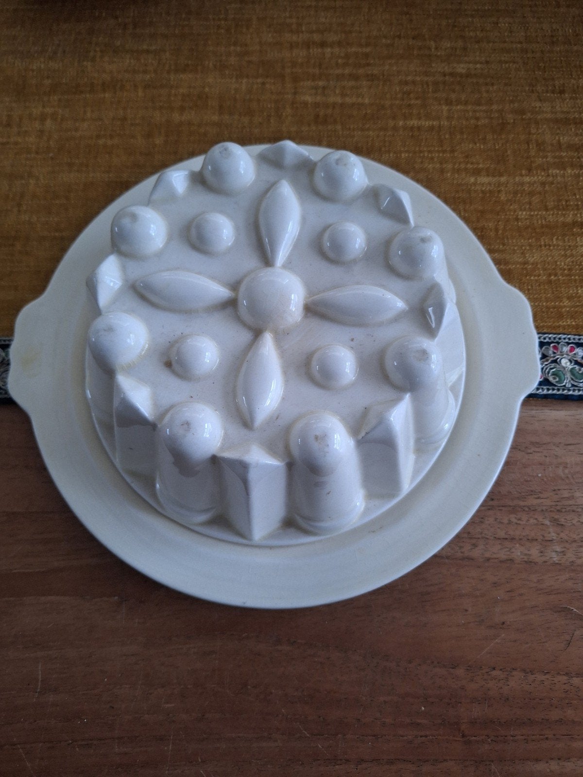 Antieke puddingvorm van aardewerk - Made in Holland, Ophalen of Verzenden