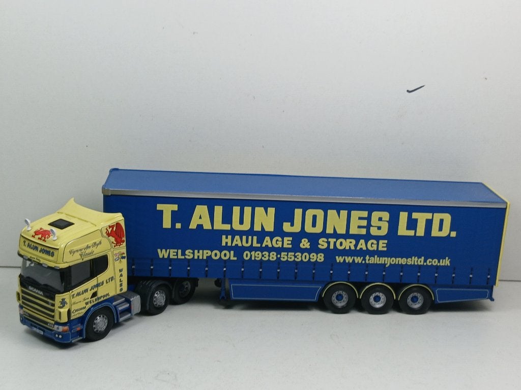 corgi 1/50  scania  t.alun jones, Ophalen of Verzenden, Zo goed als nieuw, Bus of Vrachtwagen, Corgi