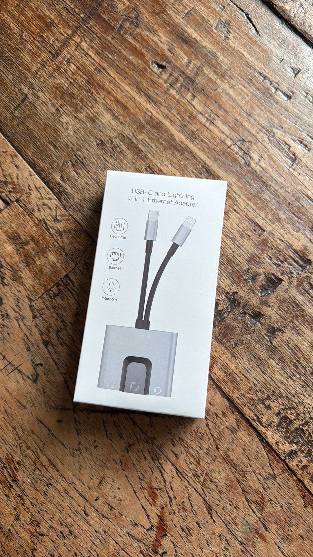 USB-C & Lightning 3-in-1 Ethernet Adapter NK-1056Pro, Ophalen of Verzenden, Nieuw