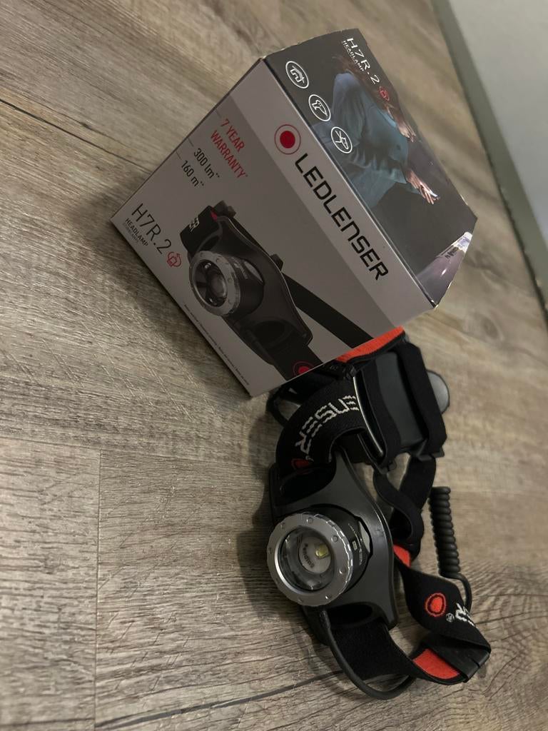 Ledlenser H7R.2 hoofdlamp - Krachtige oplaadbare LED lamp, Ophalen of Verzenden, Gebruikt, Accu