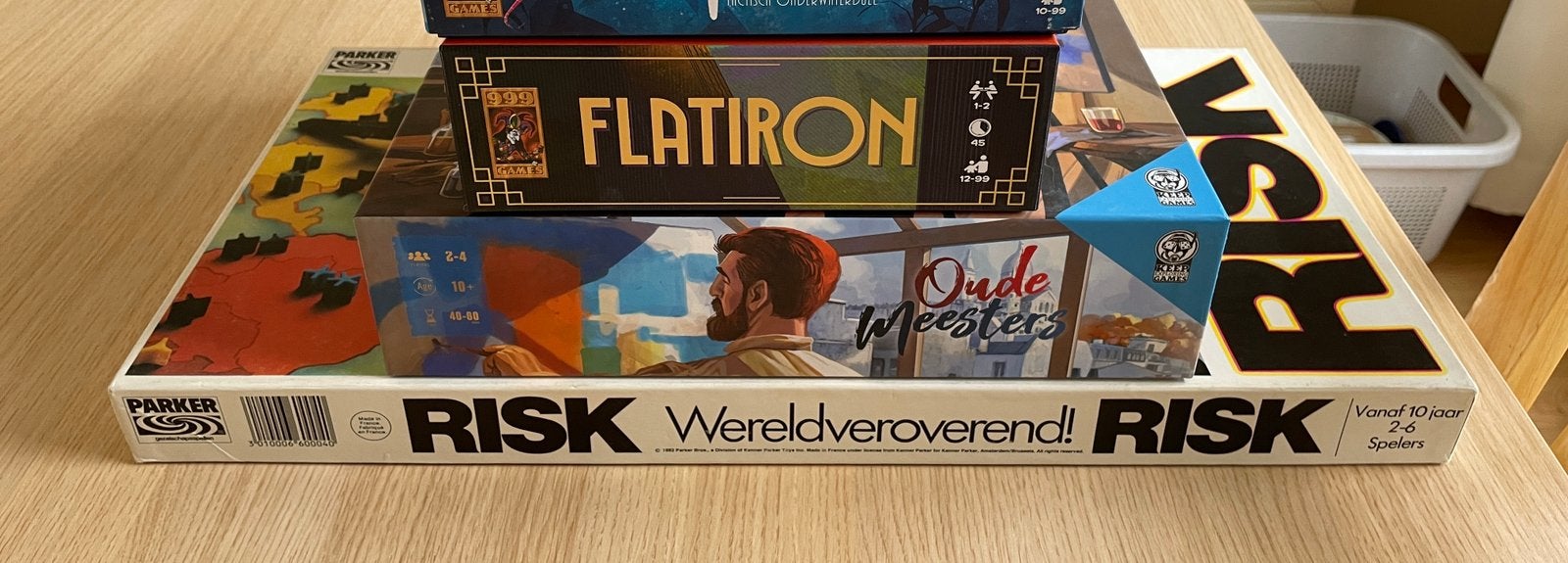 Risk, oude meesters en flatiron bordspel, Ophalen of Verzenden, Zo goed als nieuw