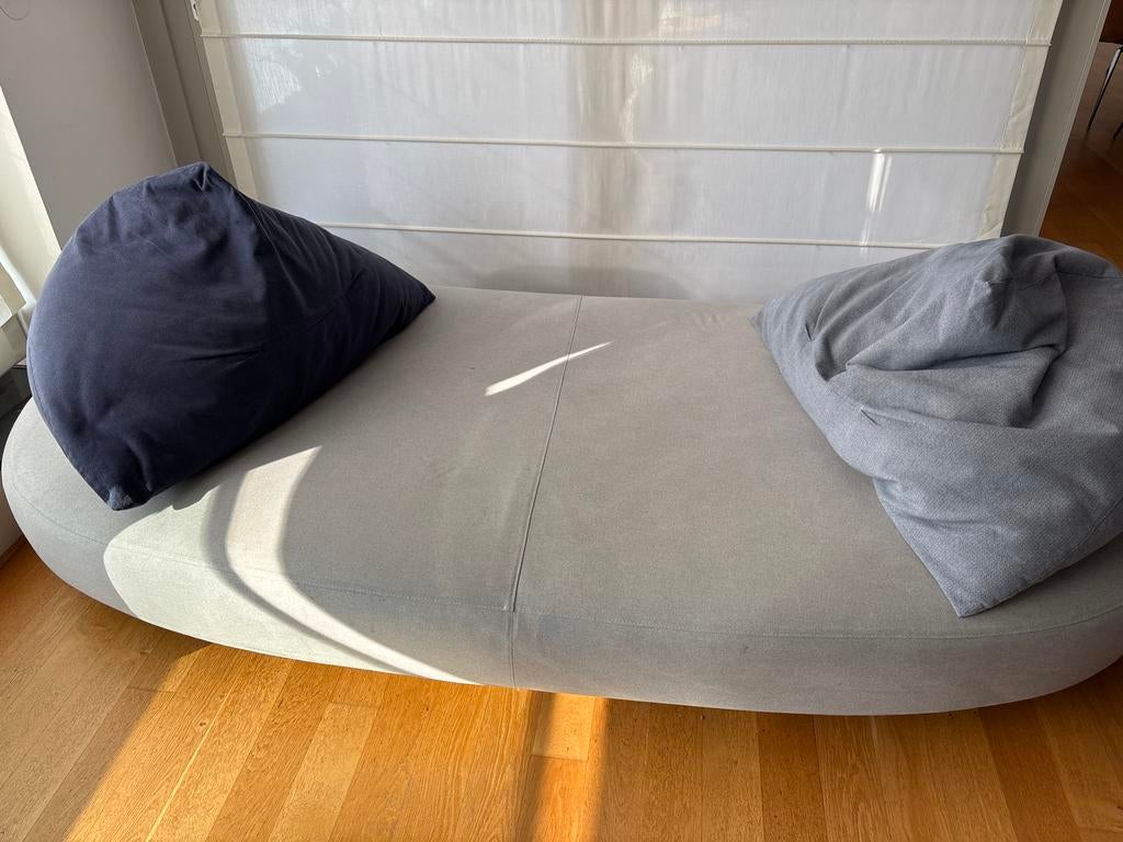 Di Tre - 2 couches ensemble + pillows  - Grey/blue, Huis en Inrichting, Banken | Bankstellen, 250 tot 300 cm, Gebruikt, 100 tot 125 cm