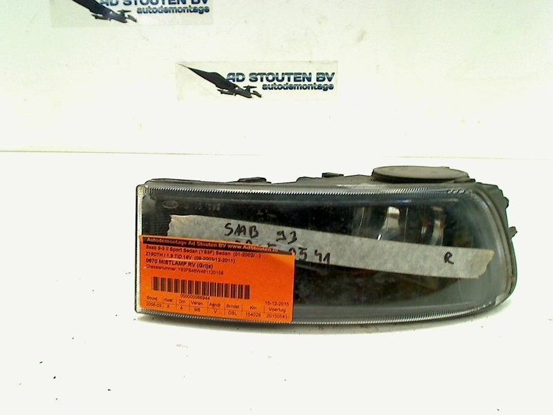 Mistlamp Rechts Voor Saab 9-3 II Sport Sedan (YS3F) 2006, Saab-de-info@saabgroup.com, Gebruikt, Marienbergstraße  96, Nürnberg 90411, , Duitsland