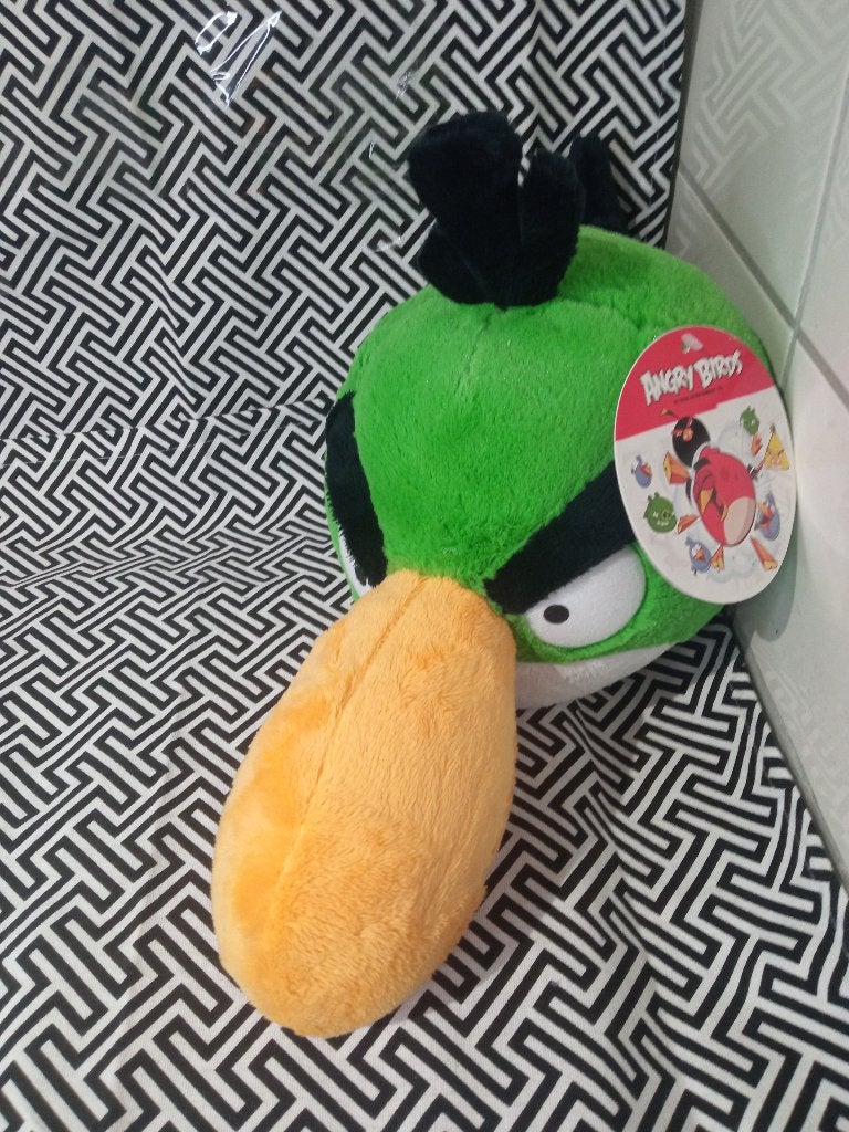Leuke groene Angry Birds pluche vogel Nieuw, Verzenden, Nieuw, Overige typen