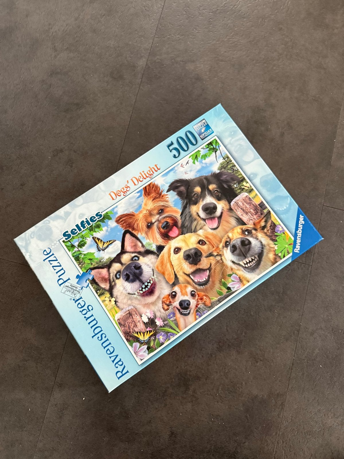 Ravensburger puzzel met honden - Zo goed als nieuw, Ophalen of Verzenden, 500 t/m 1500 stukjes, Zo goed als nieuw, Legpuzzel