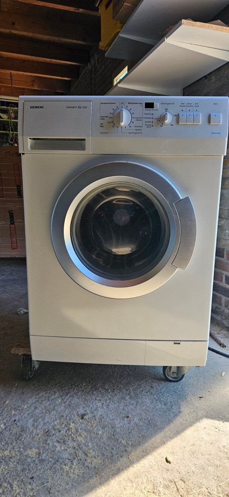Siemens Siwamat XL 1250 Wasmachine - Gebruikt, Gebruikt, Ophalen of Verzenden, Voorlader, 85 tot 90 cm