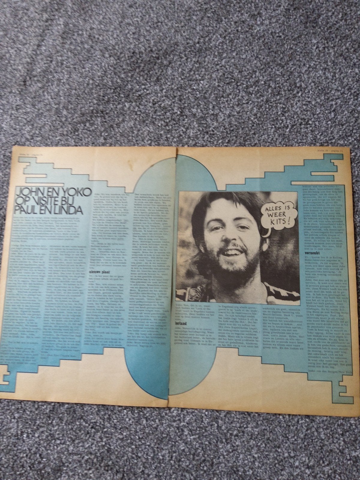 The Beatles:  John, Paul, Linda, yoko, Ophalen of Verzenden, Boek, Tijdschrift of Artikel