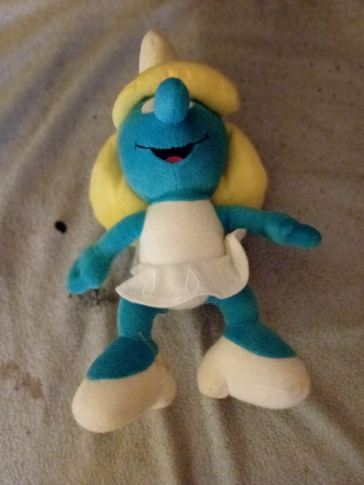 KNUFFELS VAN SMURFIN EN LEEUW.   €8--  PER STUK, Ophalen of Verzenden, Zo goed als nieuw, Smurfin, Poppetje, Figuurtje of Knuffel