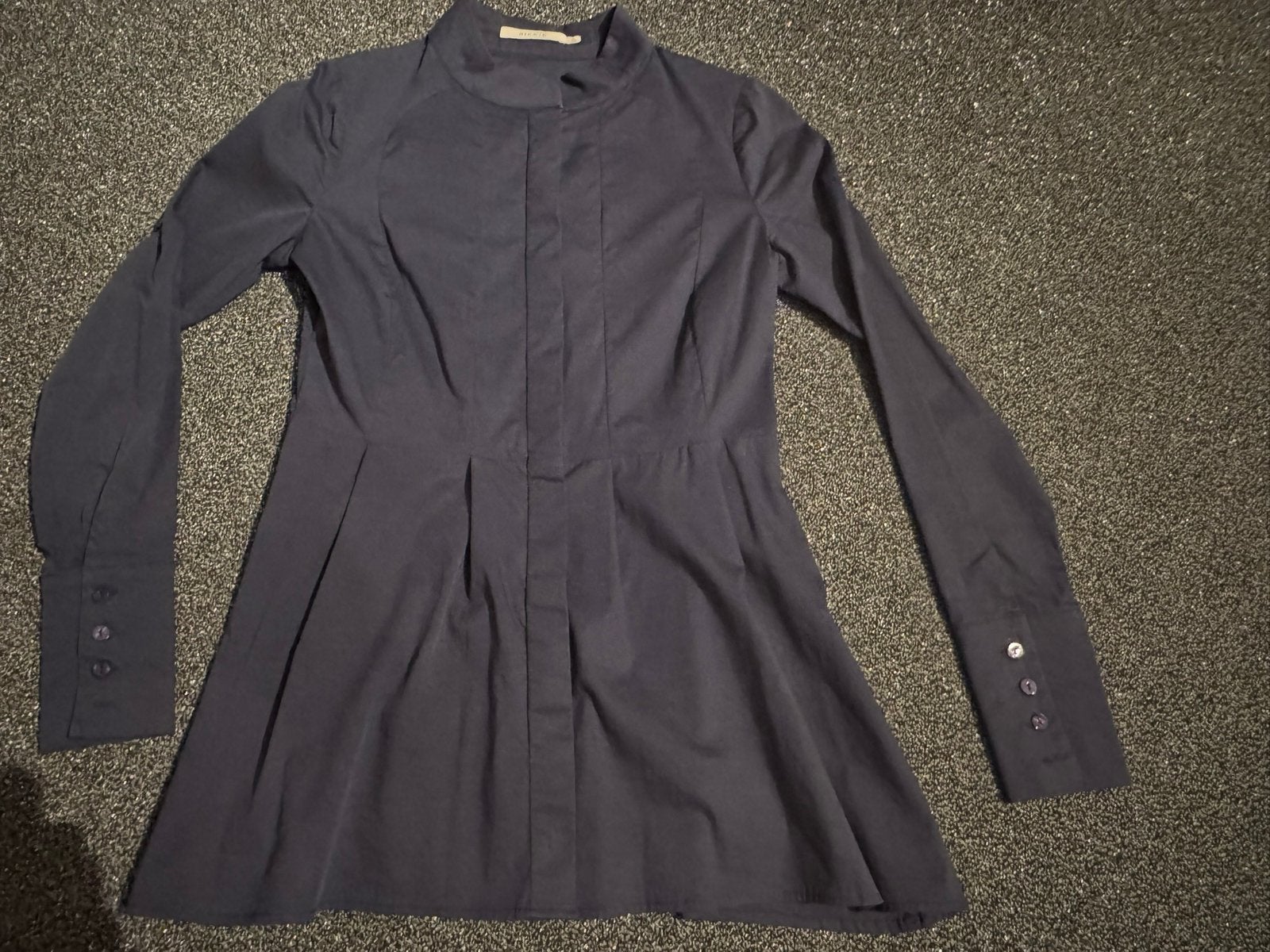 Donker blauwe blouse van Nikkie maat 36, Ophalen of Verzenden, Zo goed als nieuw, Maat 36 (S), Blauw
