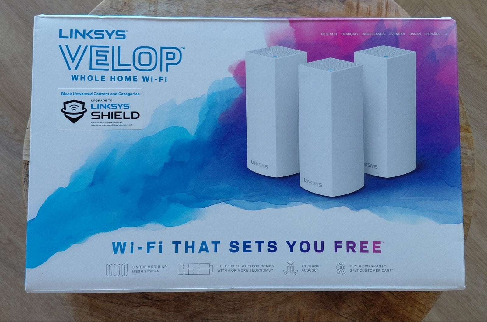 Linksys Velop Whole Home Wi-Fi Mesh Systeem (3 nodes), Ophalen of Verzenden, Zo goed als nieuw, Router, Linksys