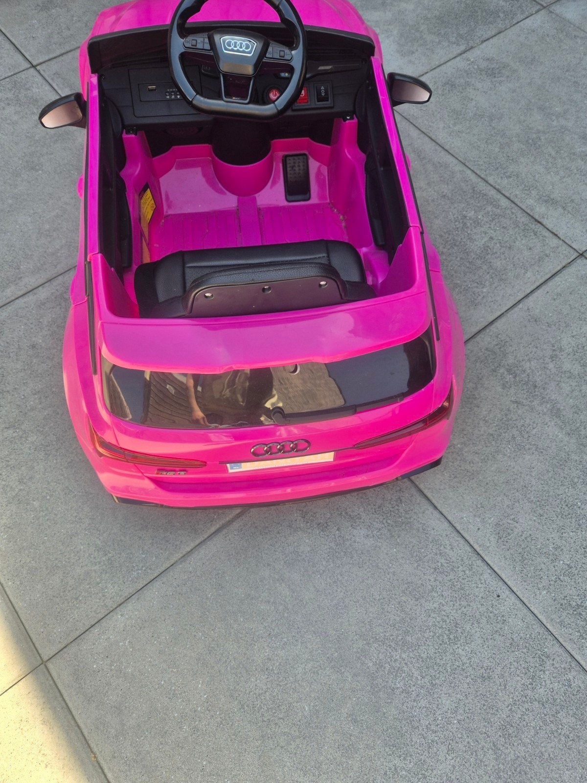 Roze kinderauto Audi, zo goed als nieuw, Ophalen of Verzenden, Zo goed als nieuw