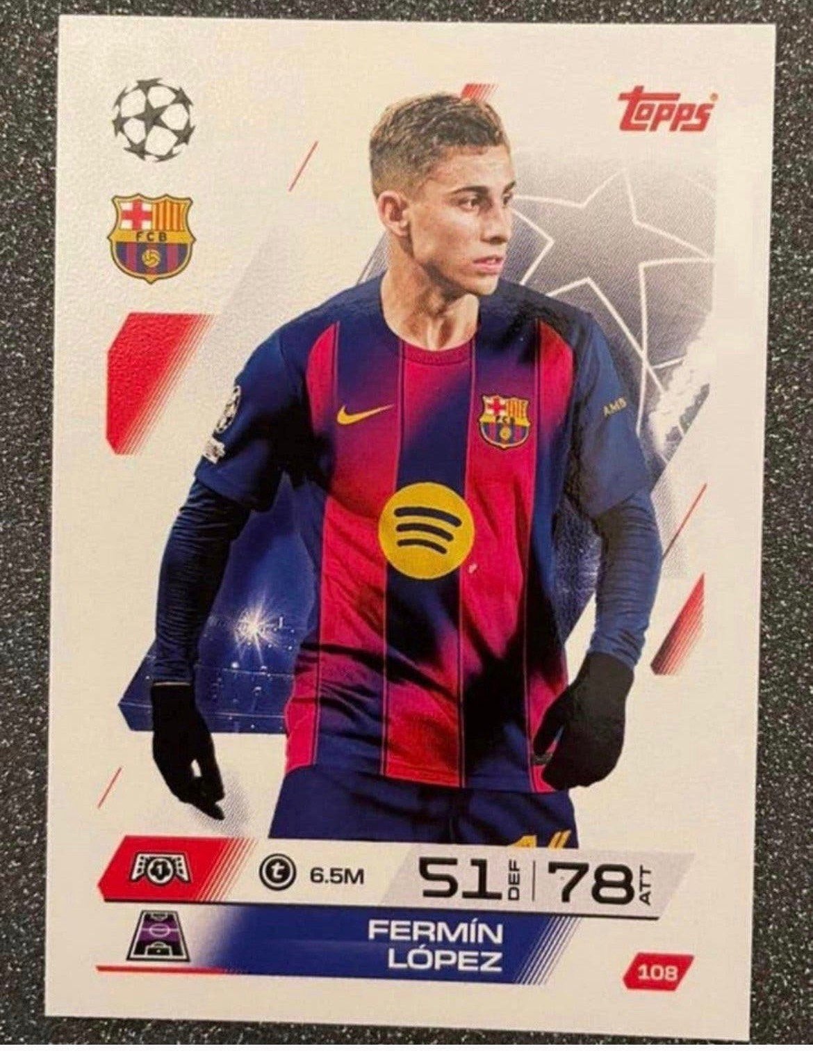 Topps MA 25/26    FERMÍN LÓPEZ    FC BARCELONA, Verzenden, Zo goed als nieuw, Plaatje