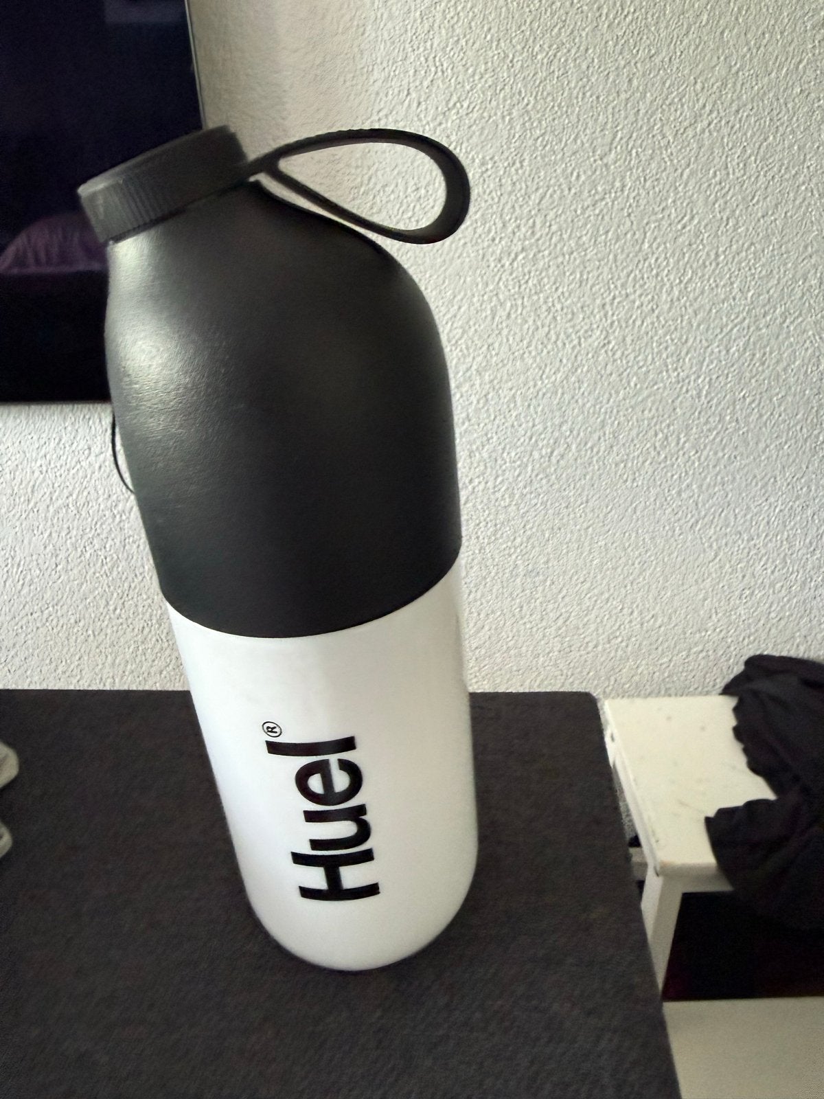 Huel Shaker Fles - Zwart/Wit, 500ml, Sport en Fitness, Ophalen of Verzenden, Nieuw