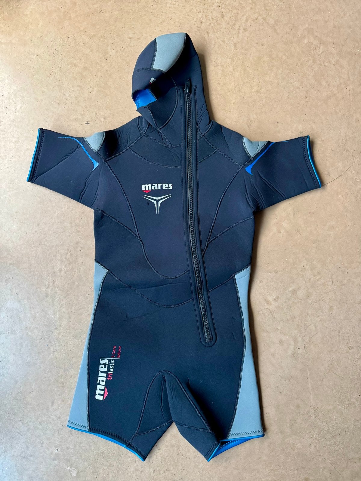 Mares Trilastic 5 Core Deluxe Duikpak met capuchon, Ophalen of Verzenden, Zo goed als nieuw, Duikpak