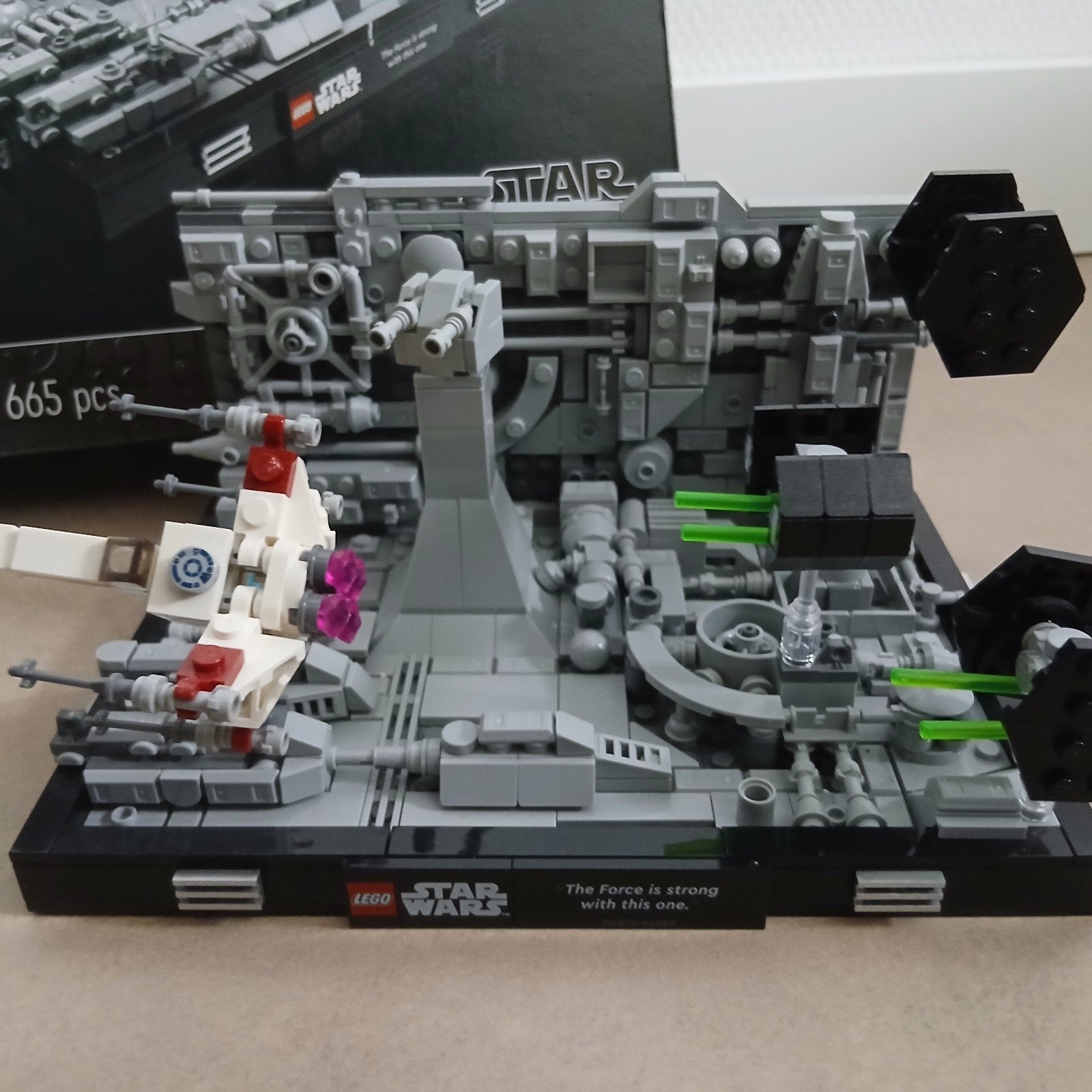 LEGO Star Wars Death Star Trench Run Diorama 75329, Ophalen of Verzenden, Zo goed als nieuw, Overige merken