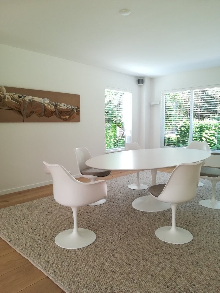 320 x 160 laminated tulipe tafels eero saarinen stoelen, Ophalen of Verzenden, Nieuw