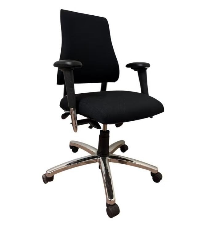 BMA Axia 2.2 Bureaustoel – Hoge Rug – Zwart (Refurbished), Gebruikt, Zwart, Ophalen of Verzenden, Nvt