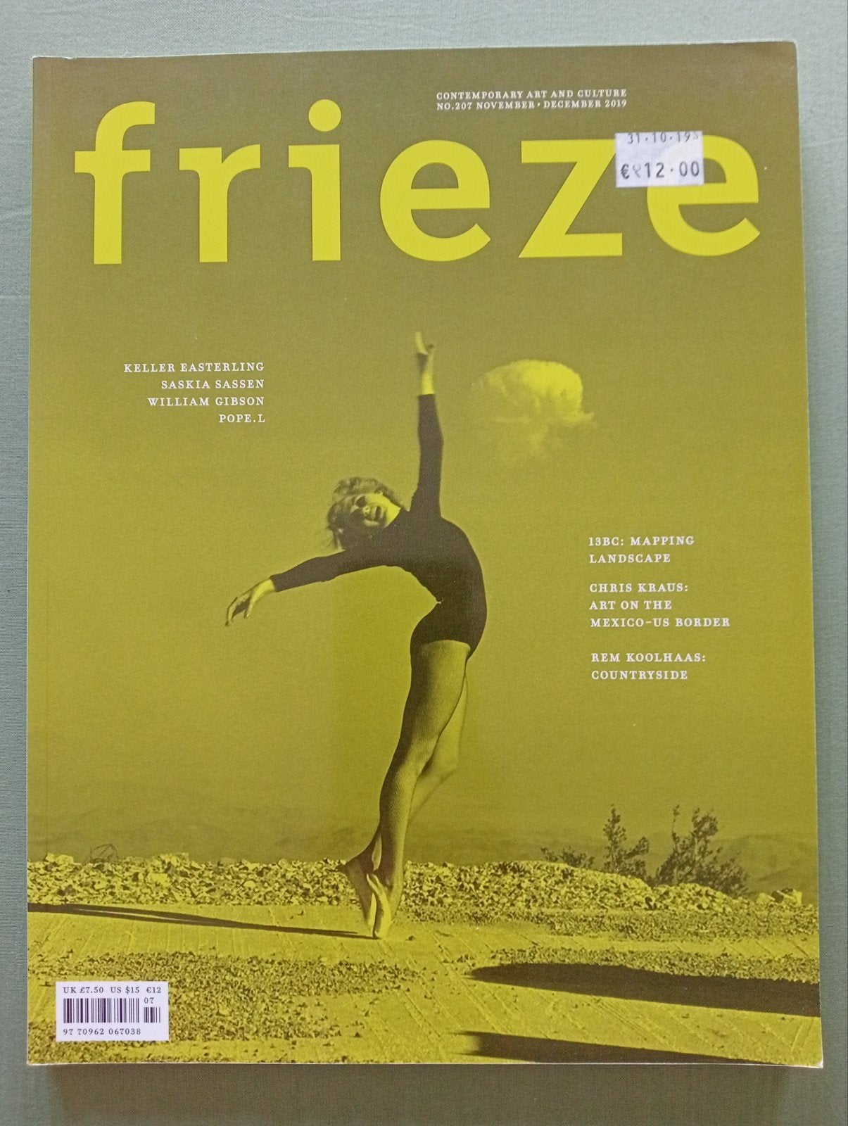 Frieze Magazine No. 207  2019 Rem Koolhaas, Ophalen of Verzenden, Zo goed als nieuw, Overige typen