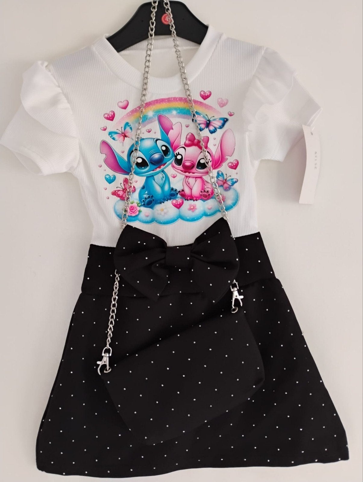 Stitch & Angel Rokje Set met Tasje - Nieuw!, Ophalen of Verzenden, Nieuw, Disney, Meisje